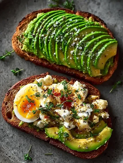 A slice of bread with an egg on top.