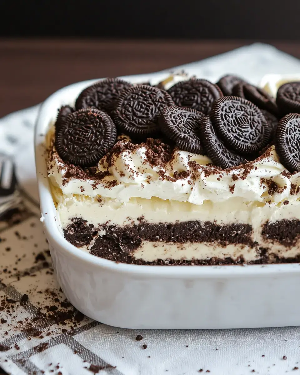 No-bake Oreo Lasagna Recipe - Easy Layered Dessert - Zest Plate