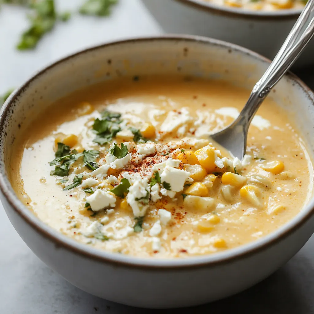 Slow Cooker Mexican Street Corn Soup