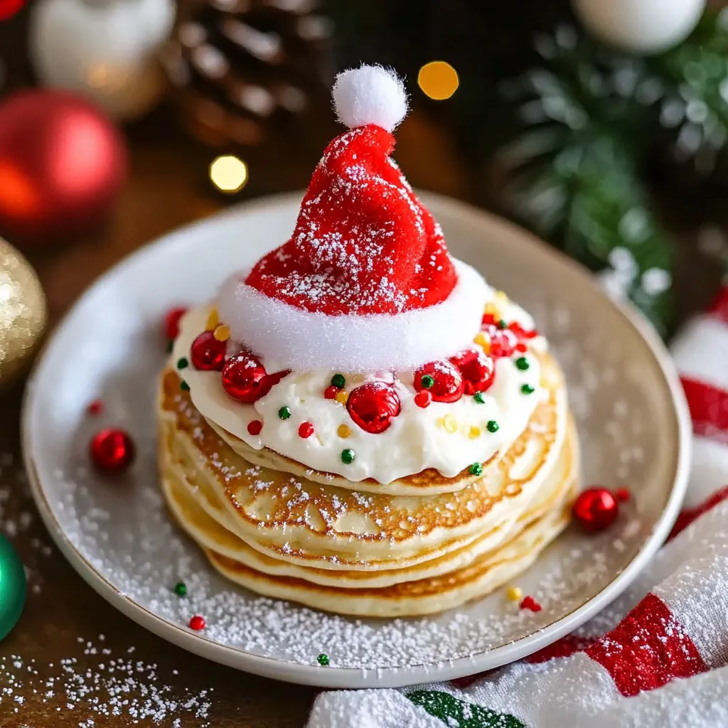 Santa Hat Pancakes