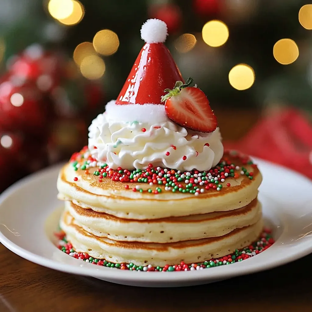 Santa Hat Pancakes