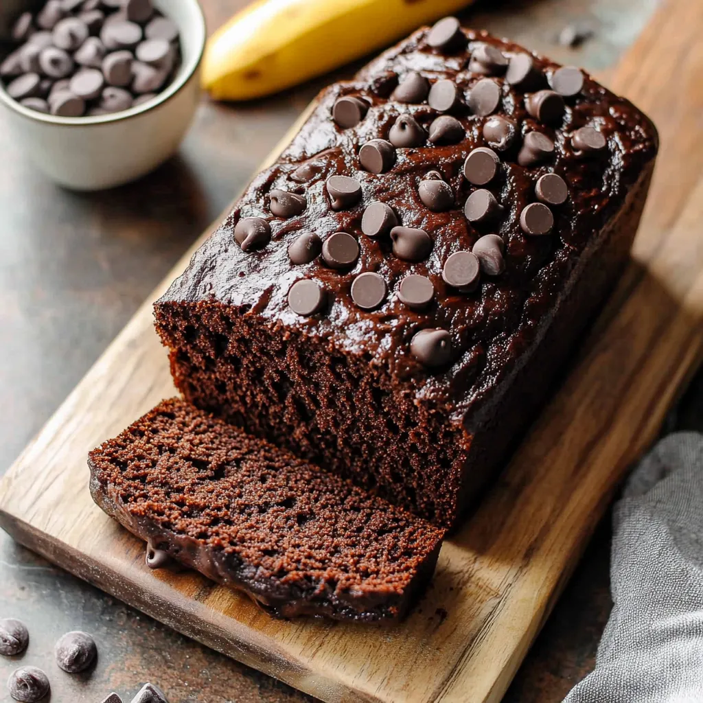 Double Chocolate Banana Bread