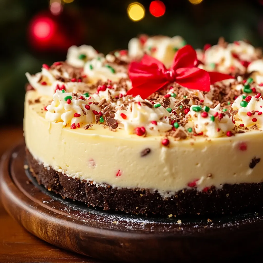 Christmas Sugar Cookie Cheesecake