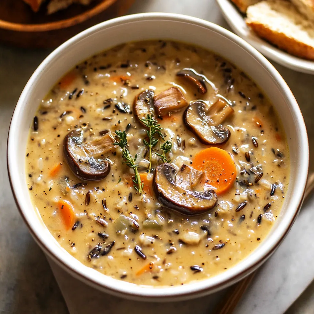 Wild Rice and Mushroom Soup