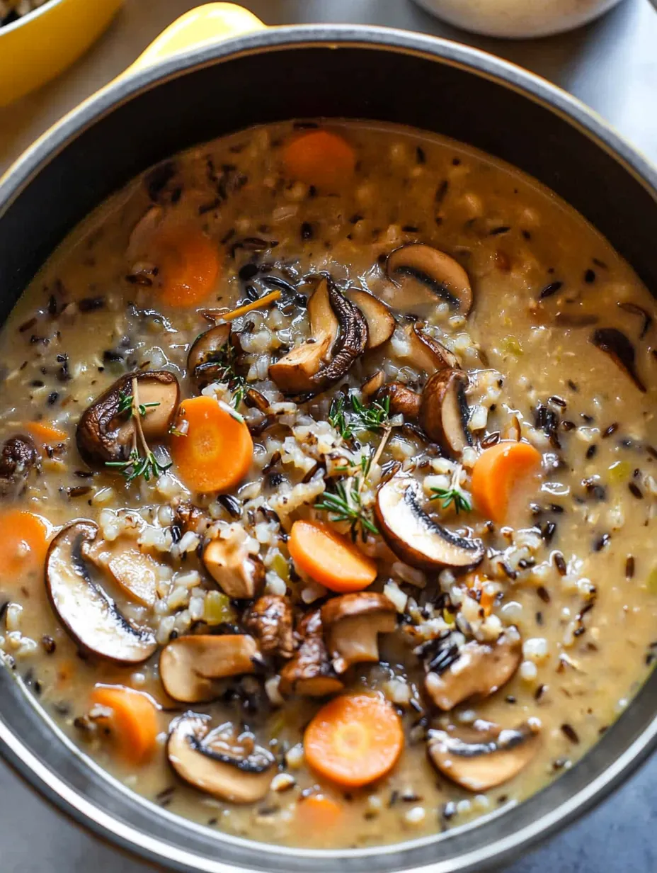 Wild Rice and Mushroom Soup