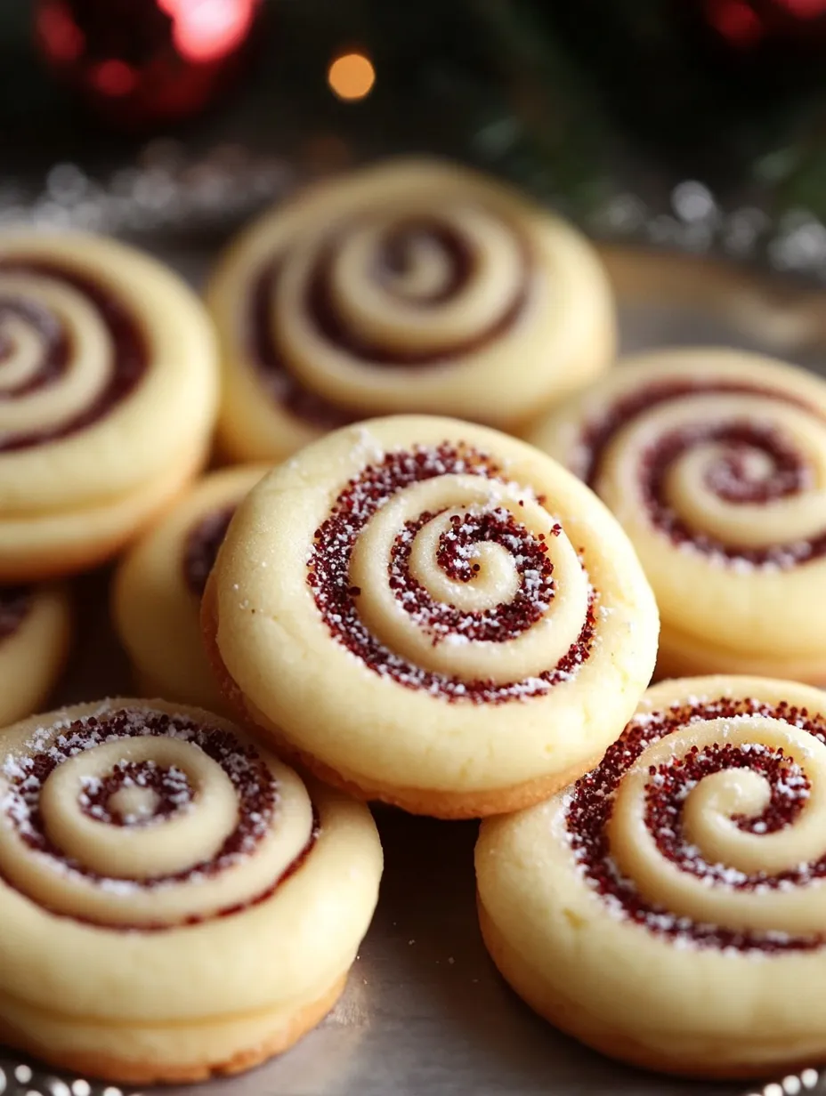 Christmas Butter Swirl Cookies