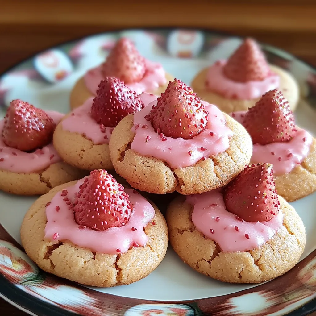 Strawberry Kiss Cookies Recipe