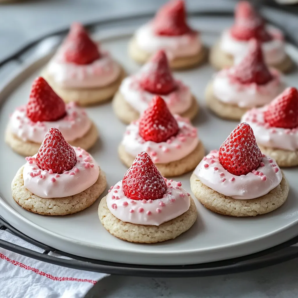 Strawberry Kiss Cookies Recipe