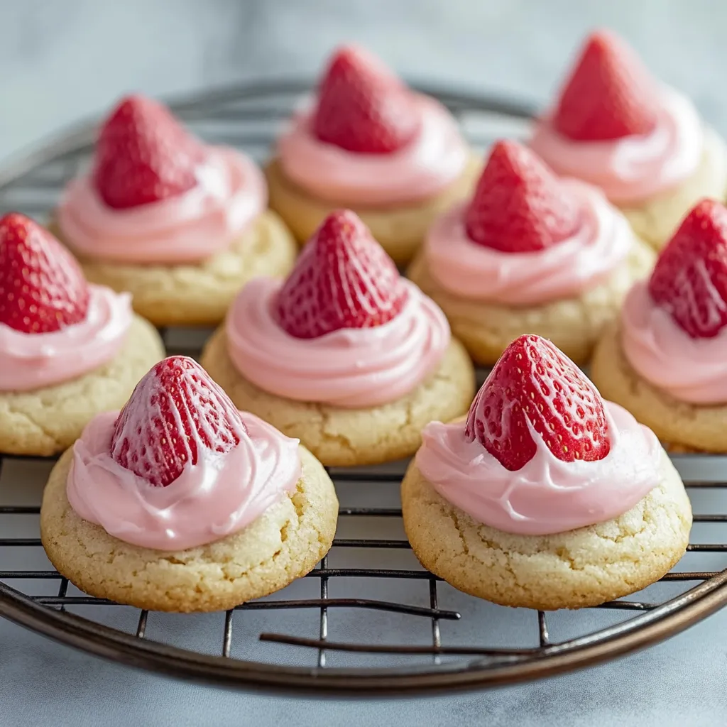 Strawberry Kiss Cookies Recipe