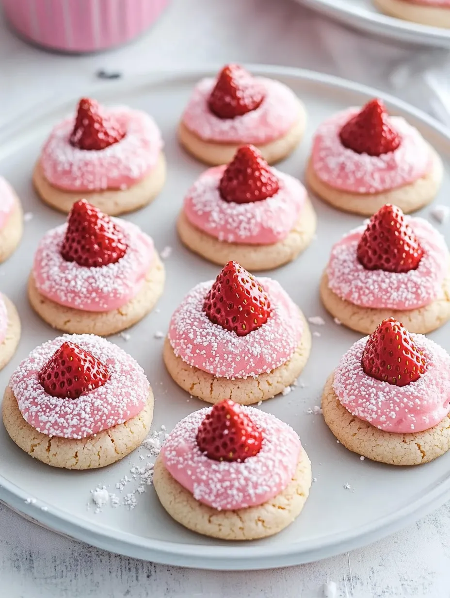 Strawberry Kiss Cookies Recipe