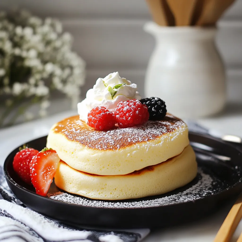 Fluffy Japanese Soufflé Pancakes