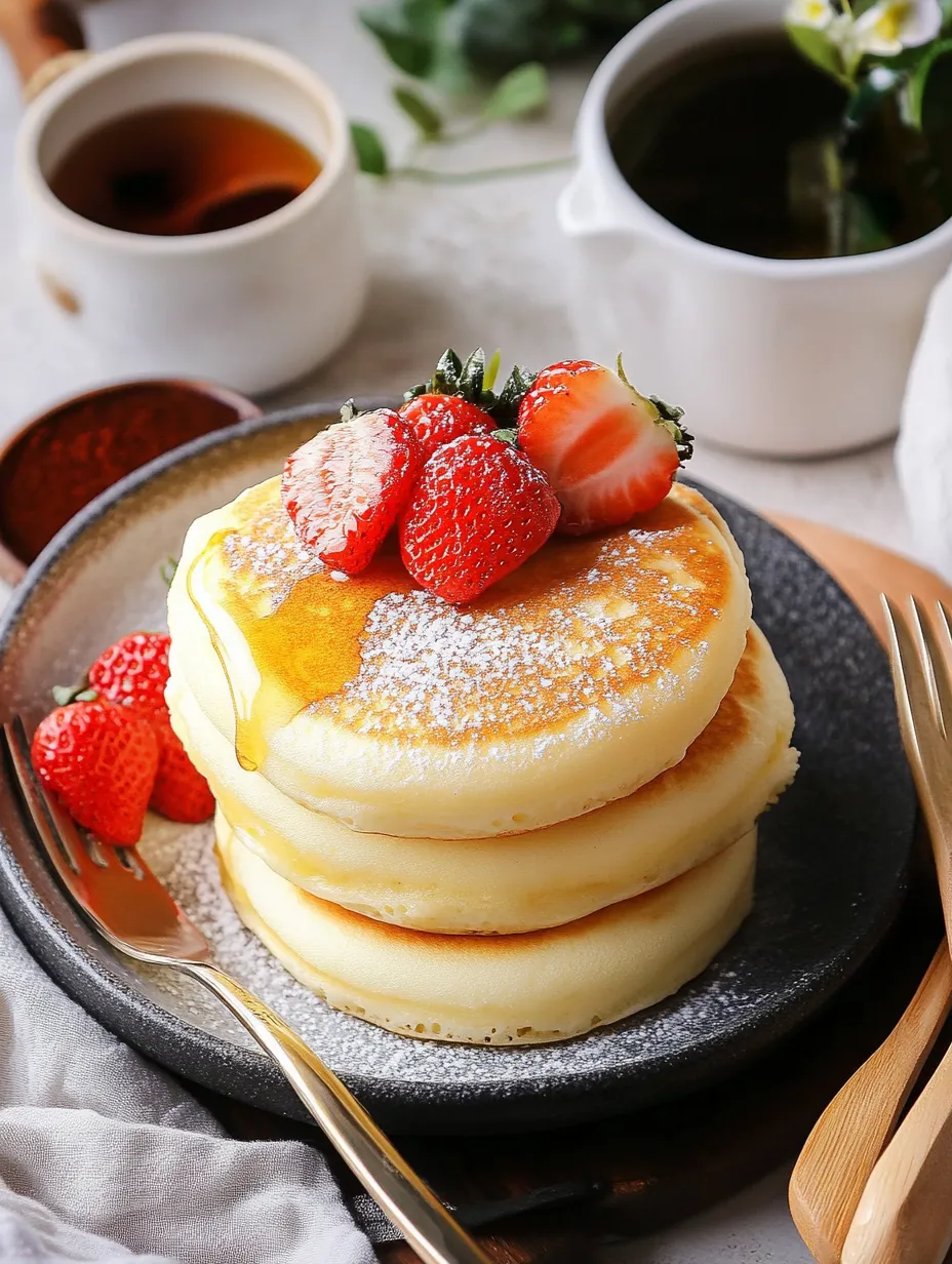 Fluffy Japanese Soufflé Pancakes