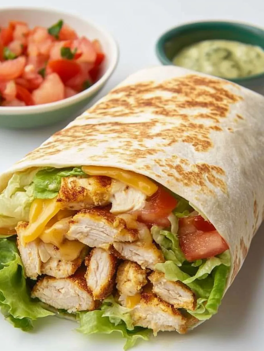 Chipotle Ranch Grilled Chicken Burrito