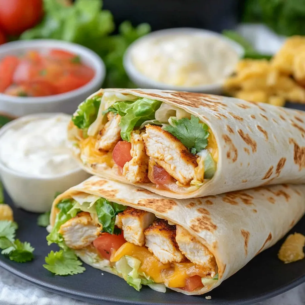 Chipotle Ranch Grilled Chicken Burrito