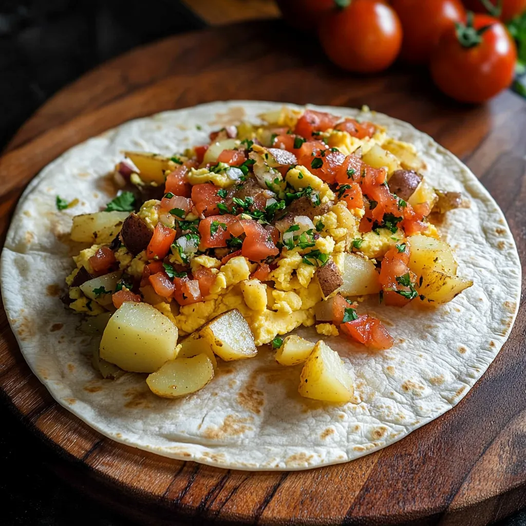 Vegetarian Breakfast Burritos