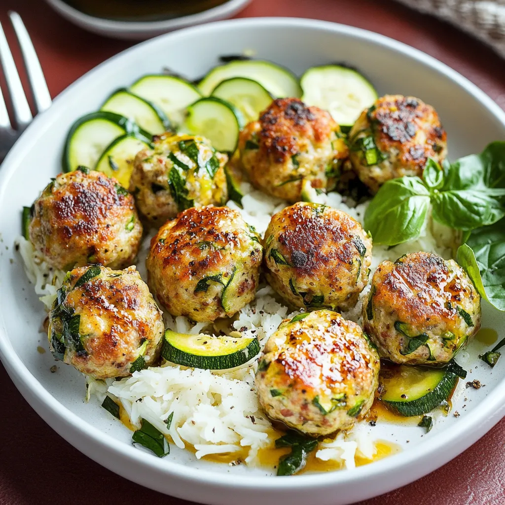 Chicken Zucchini Meatballs