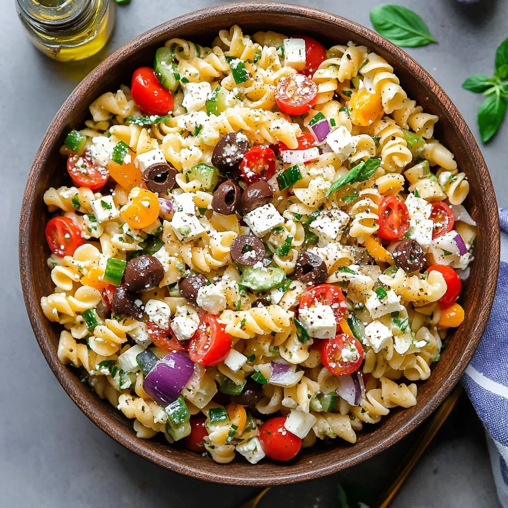 Chopped Greek Pasta Salad