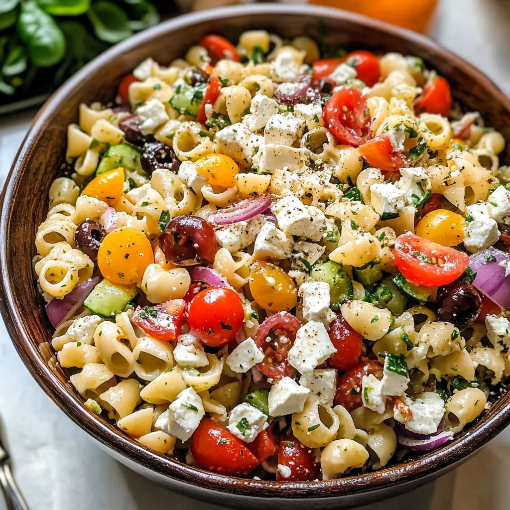 Chopped Greek Pasta Salad