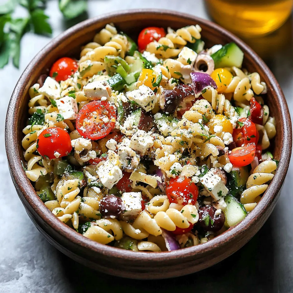 Chopped Greek Pasta Salad