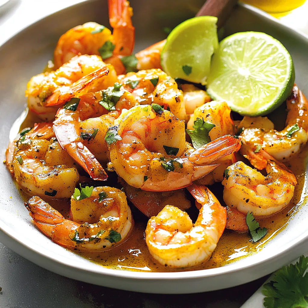 Shrimp in Turmeric-Lime Sauce