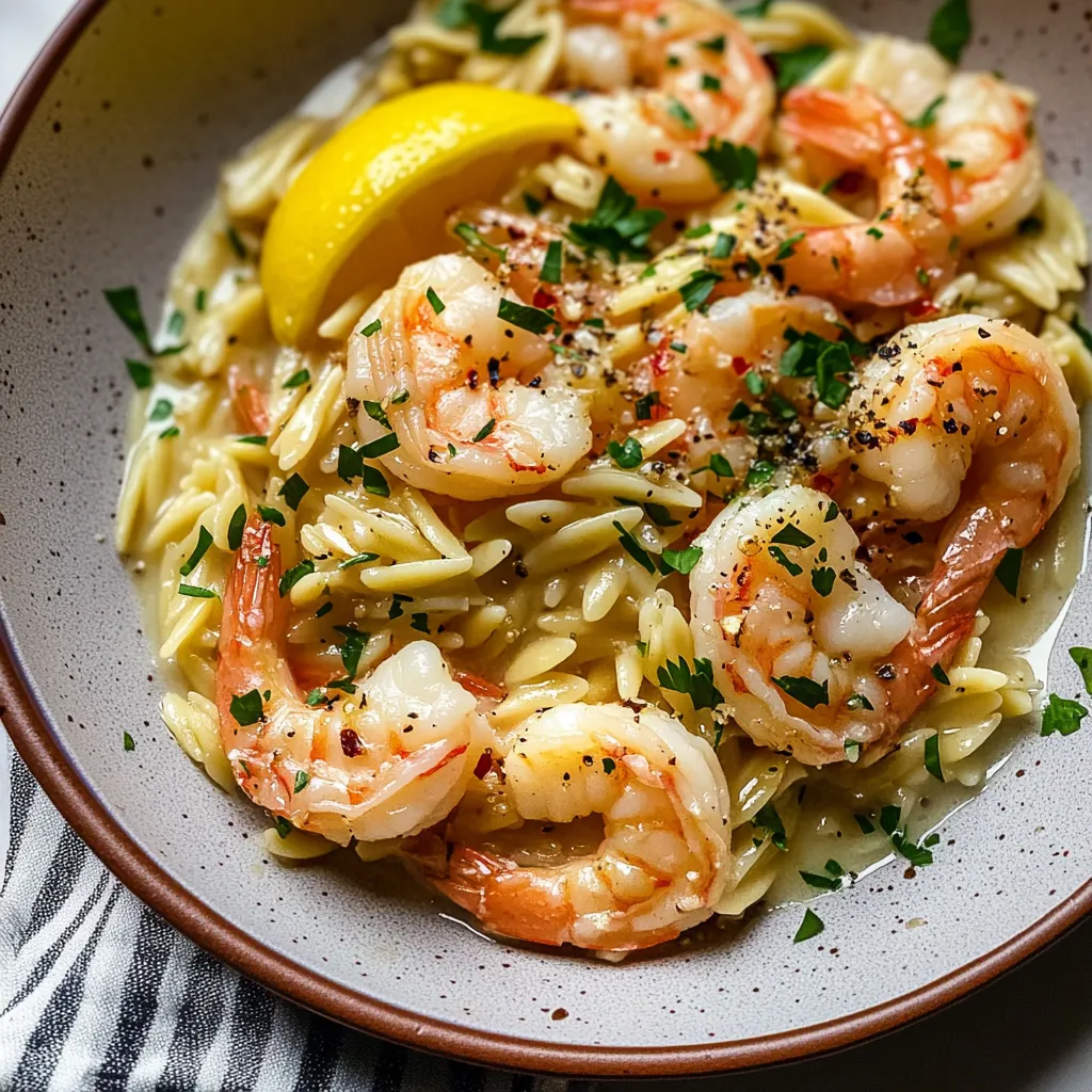 Shrimp Scampi Orzo