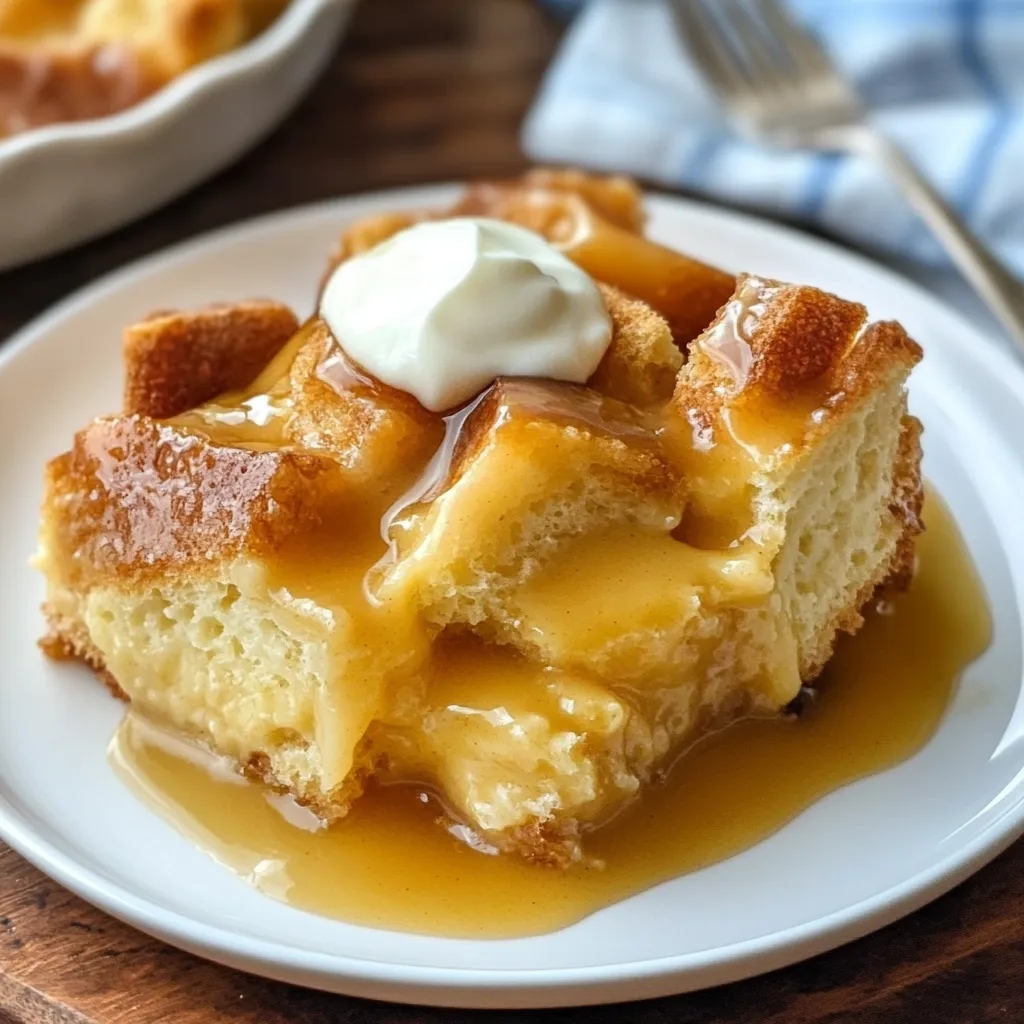 easy Apple Bread Pudding recipe