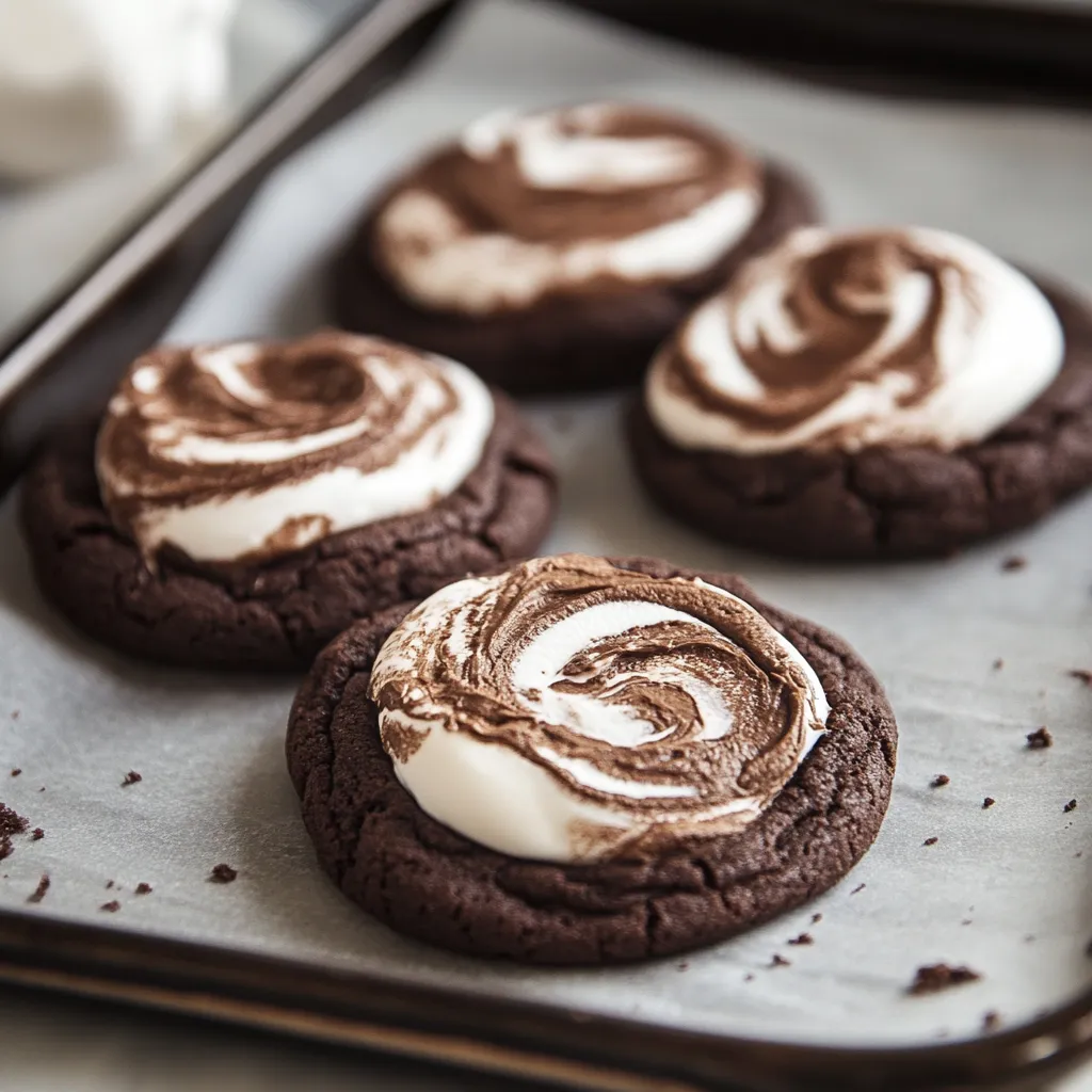 Chocolate Marshmallow Swirl Cookies Recipe