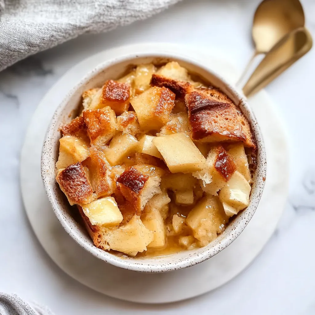 Rich Apple Bread Pudding