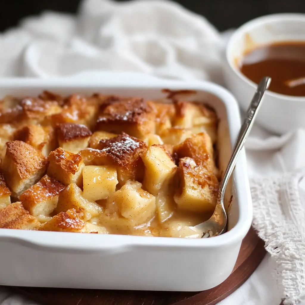 Luxurious Apple Bread Pudding