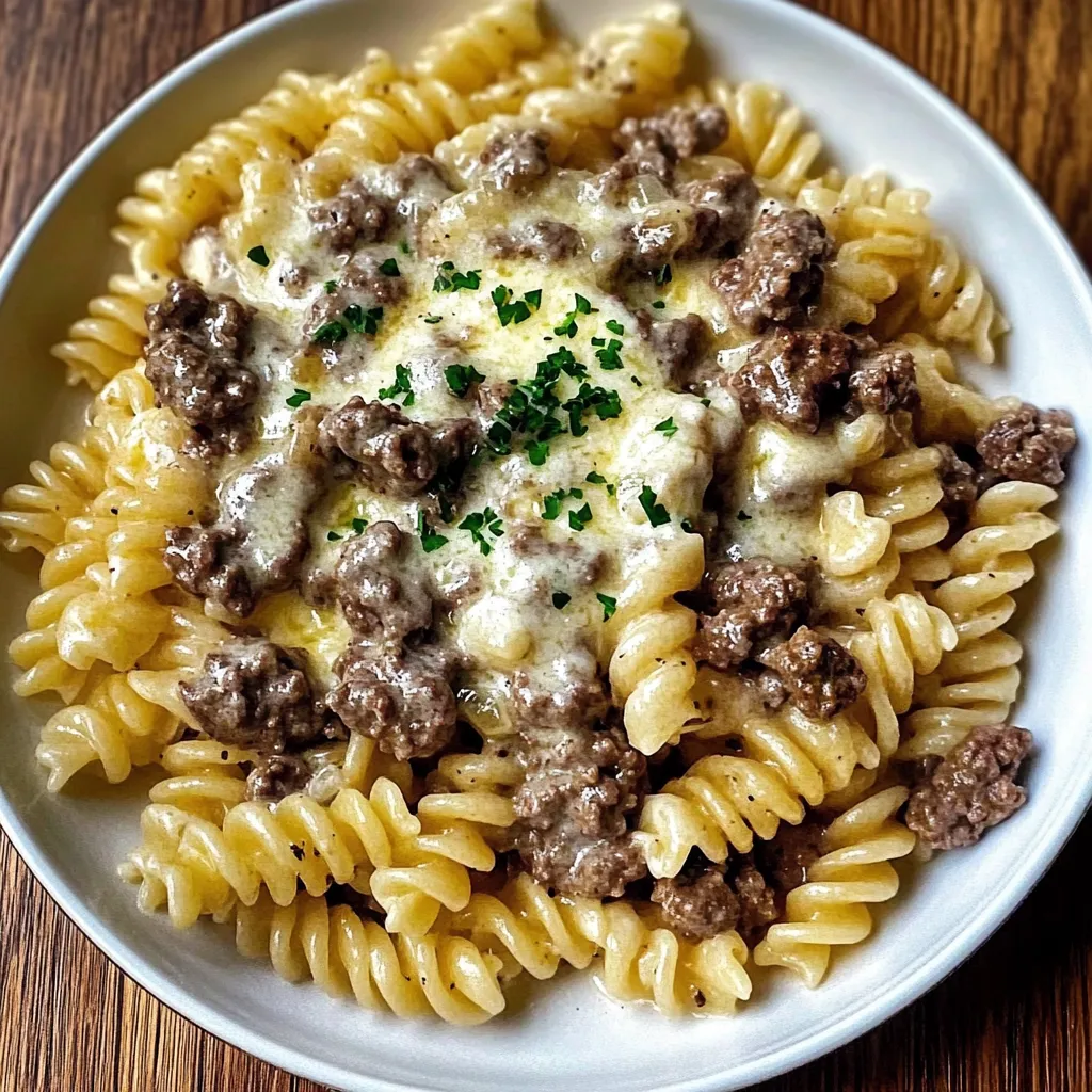 Creamy Beef and Rotini Recipe