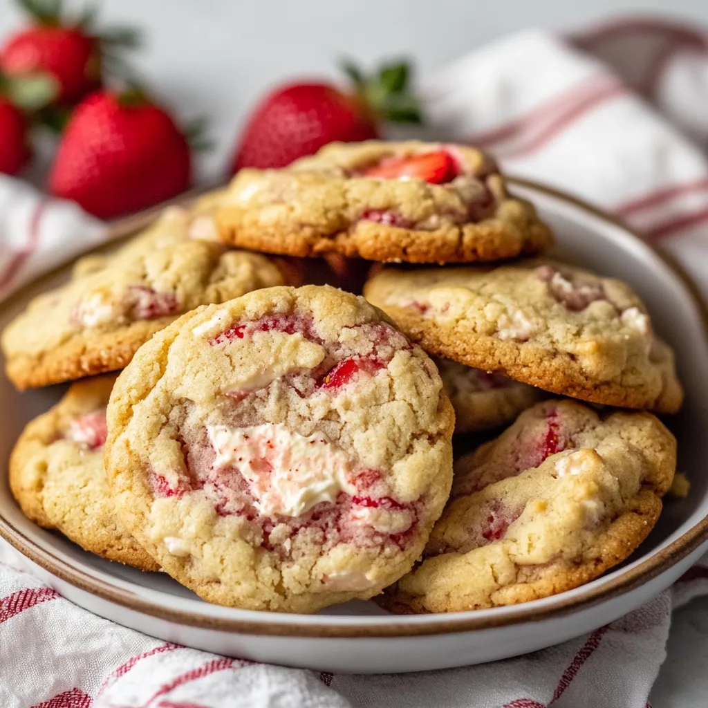 Strawberry Cheesecake Cookies Recipe