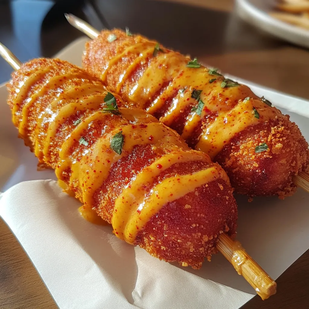 The Best Easy Cheese Korean Corn Dog