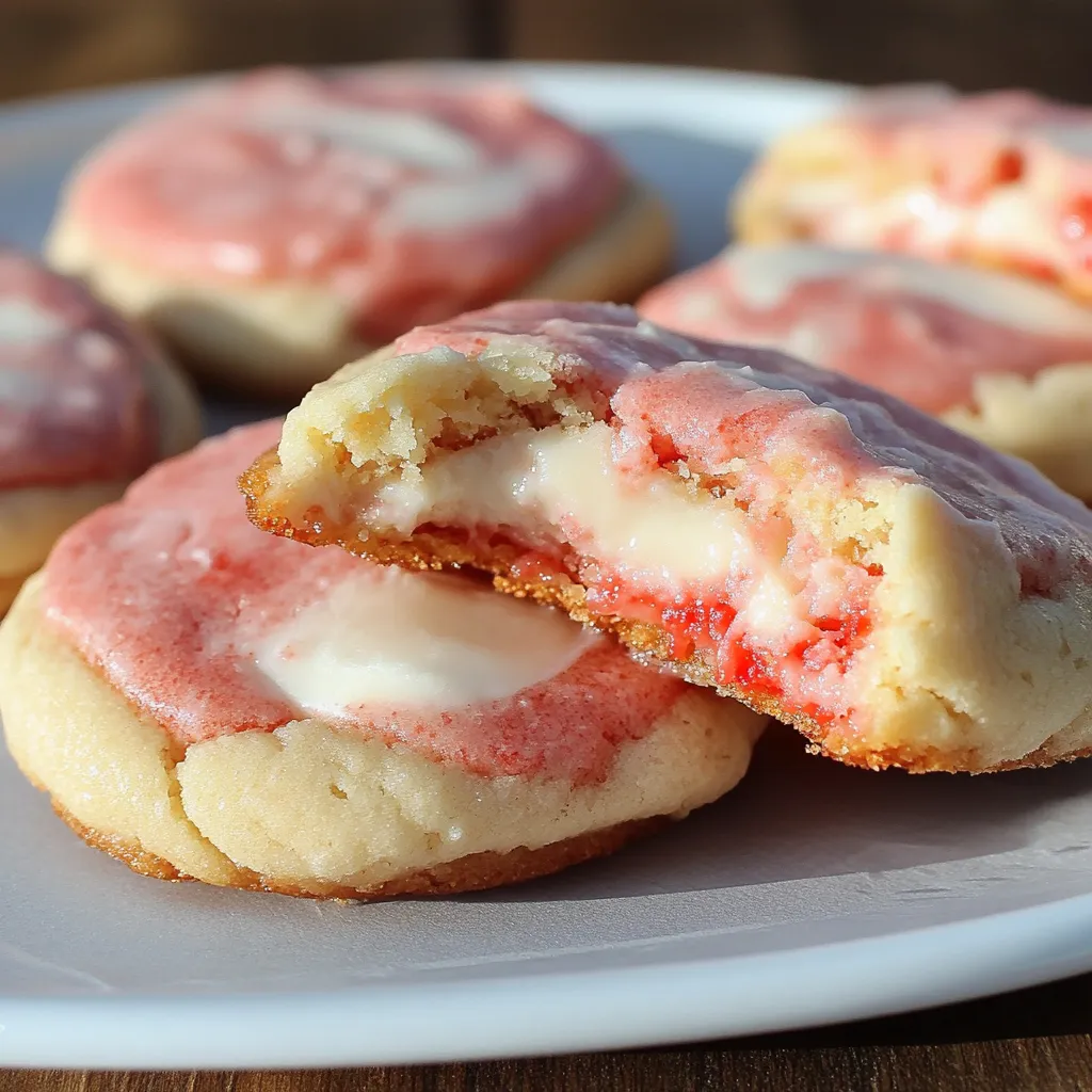 Easy Strawberry Cheesecake Cookies