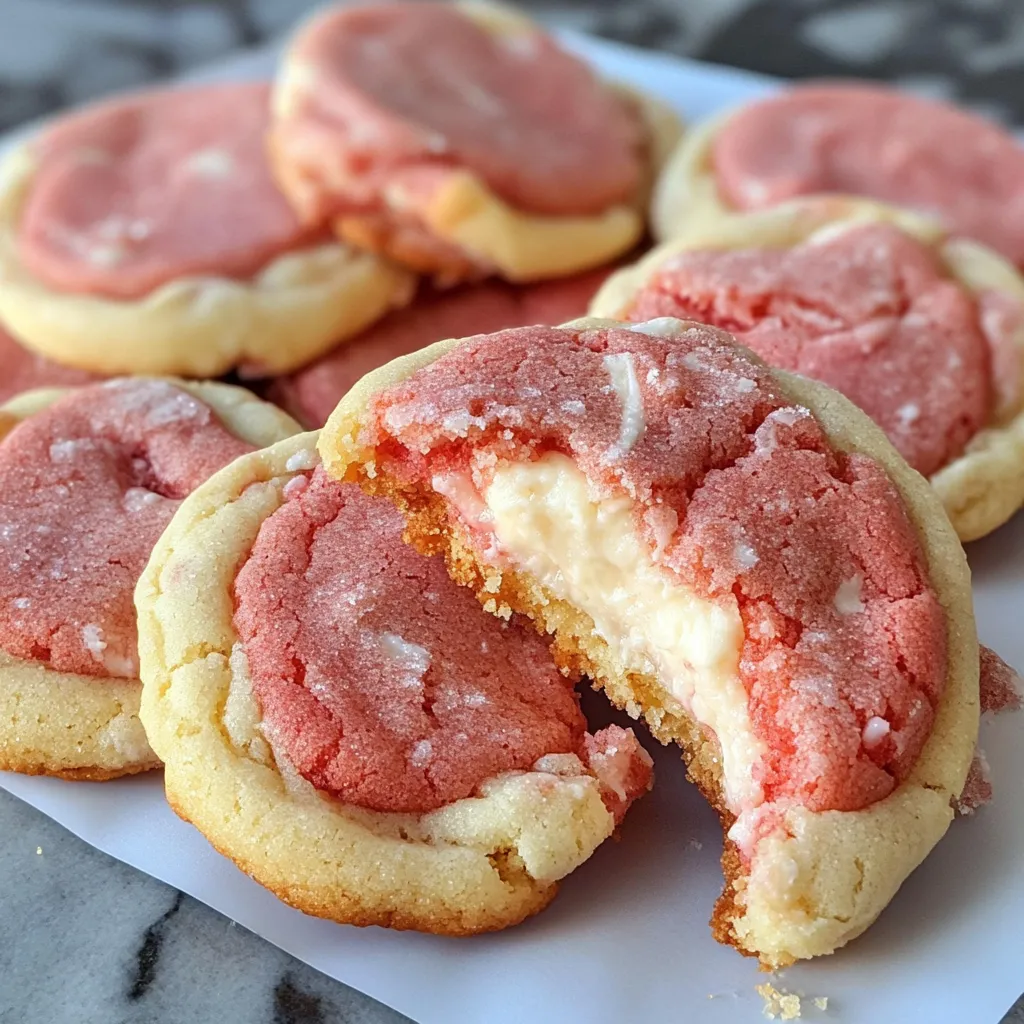 Homemade Strawberry Cheesecake Cookies Recipe