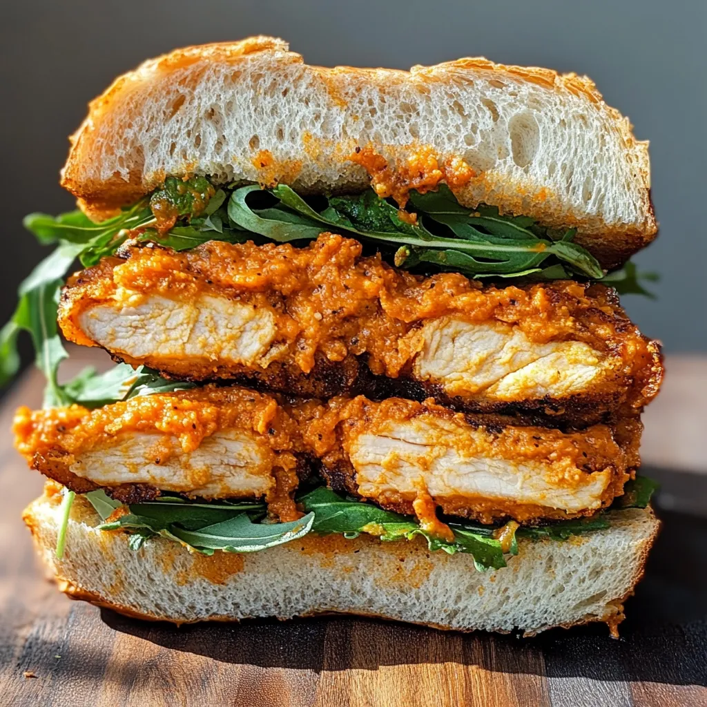 Crunchy Chicken Romesco Sandwich