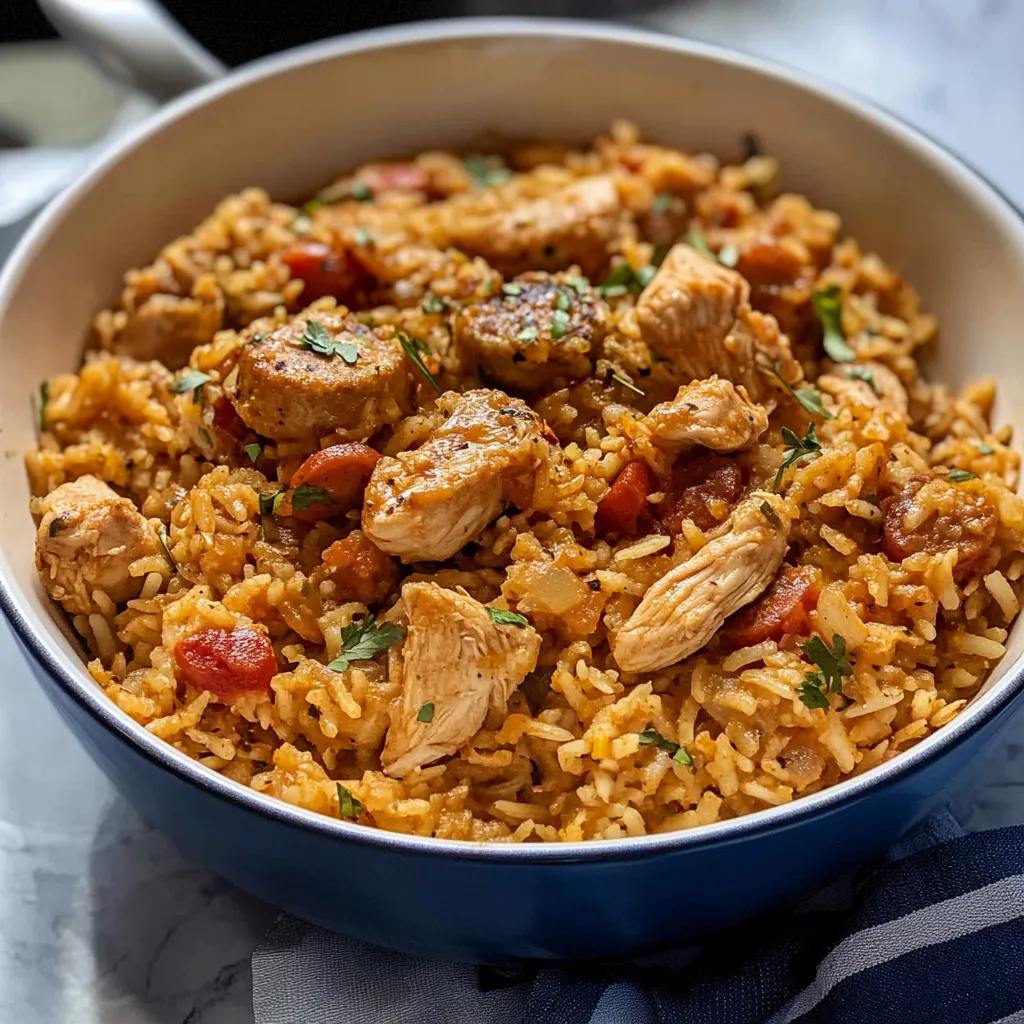 Cajun Chicken and Sausage Jambalaya