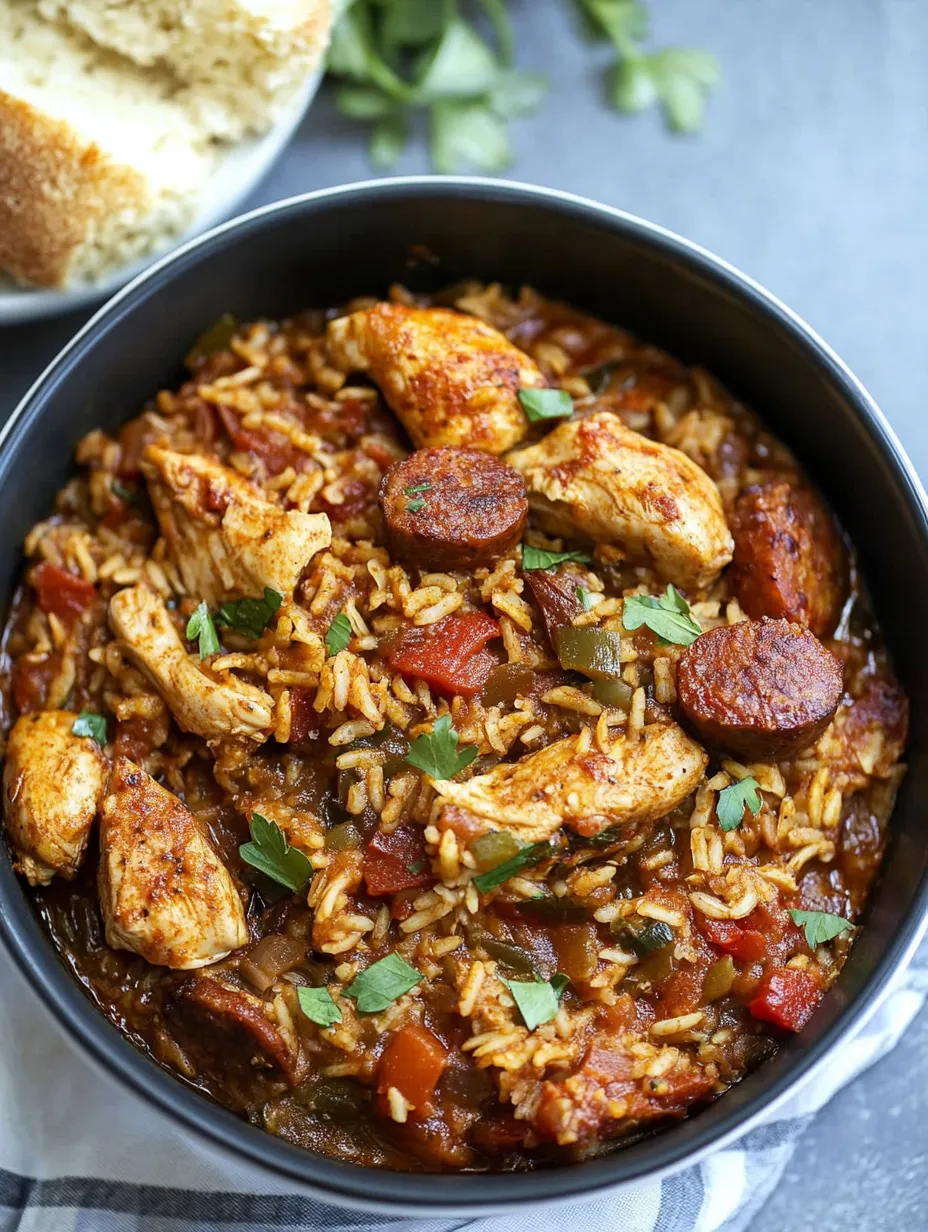 Easy Cajun Chicken and Sausage Jambalaya Recipe