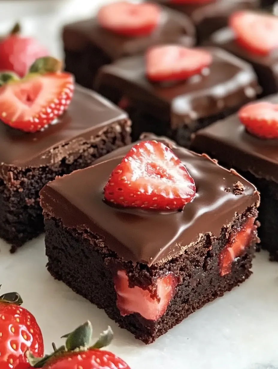 Chocolate Covered Strawberry Brownies Recipe