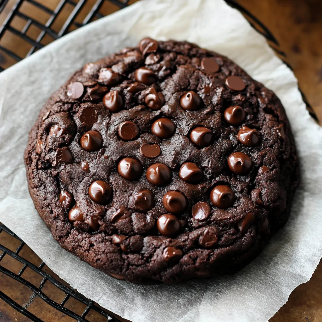 Giant Double Chocolate Cookie