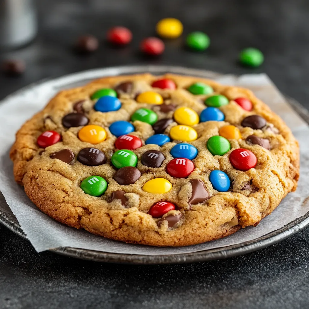 Easy One Giant Monster M&M Cookie Recipe