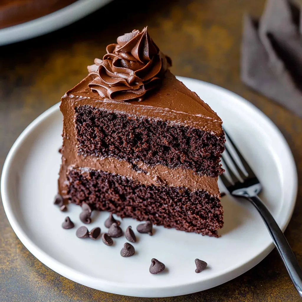 Delicious Triple Chocolate Cake