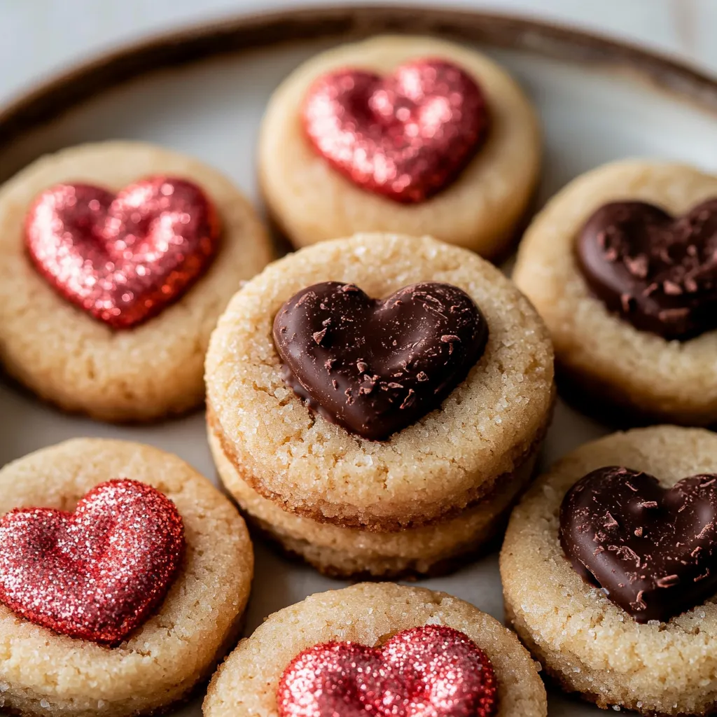 Sparkle Sweetheart Cookies