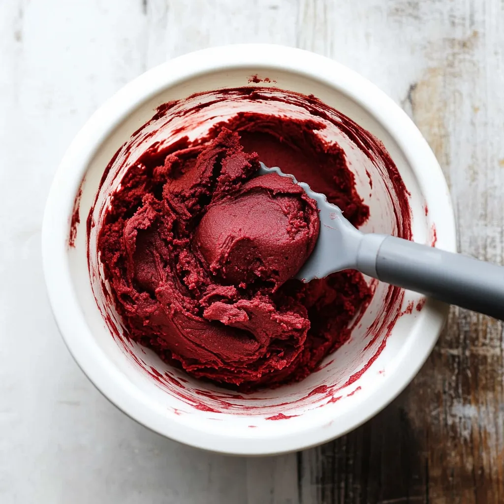 Red Velvet Cookies Dough