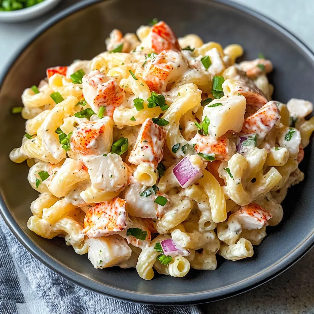 Cheesy Lobster Roll Pasta Salad Recipe