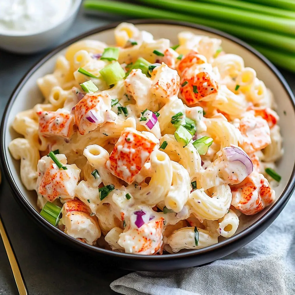 Cheesy Lobster Roll Pasta Salad