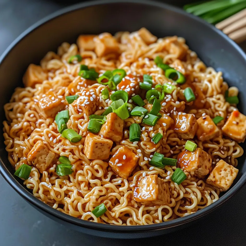 Easy Saucy Ramen Noodles