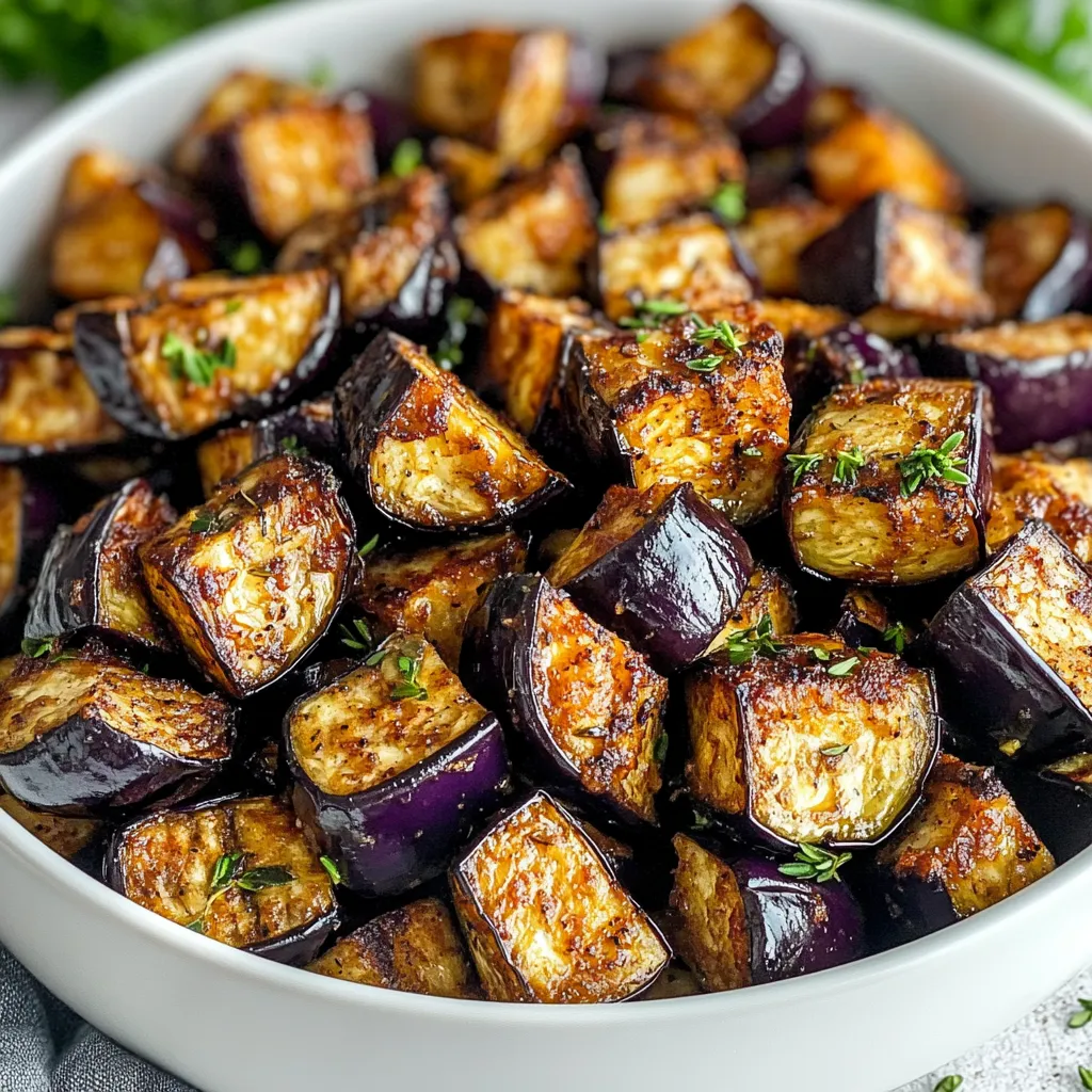 Air Fryer Eggplant Cubes
