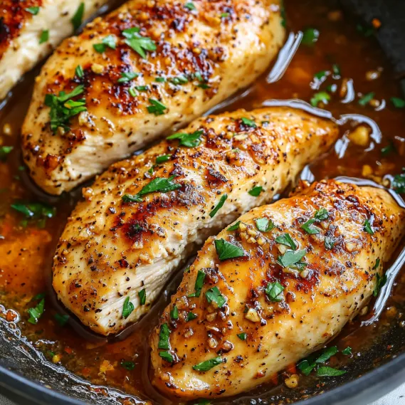 Chicken with herbs and spices.