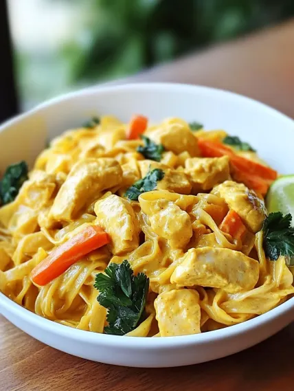 A bowl of chicken noodle soup.