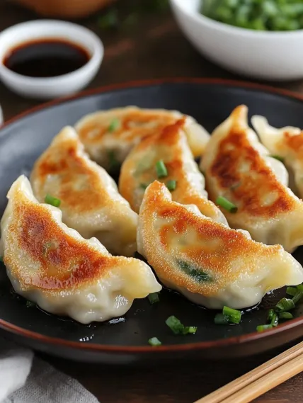 A plate of food with a sauce.